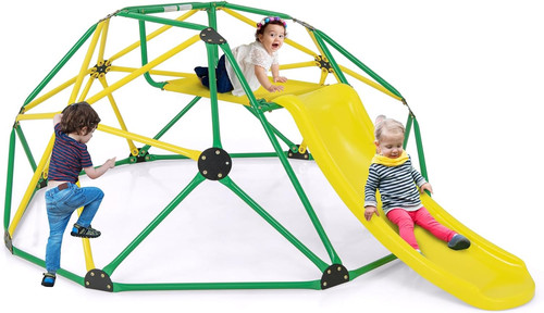 Climbing dome with slide - with, slide,
