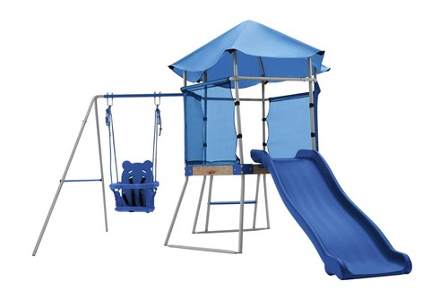 Climbing frame with toddler - with,