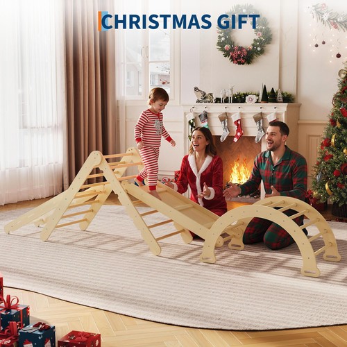Toddler wooden climbing frame - climbing,