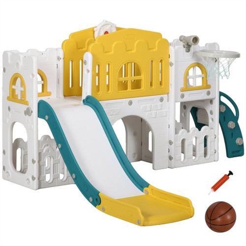 Kids wooden swing set - set, with